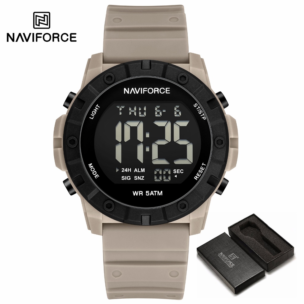Tela Eletrônica NAVIFORCE 7110 Com Cronógrafo À Prova D'água Função Luminosa Relógio Masculino