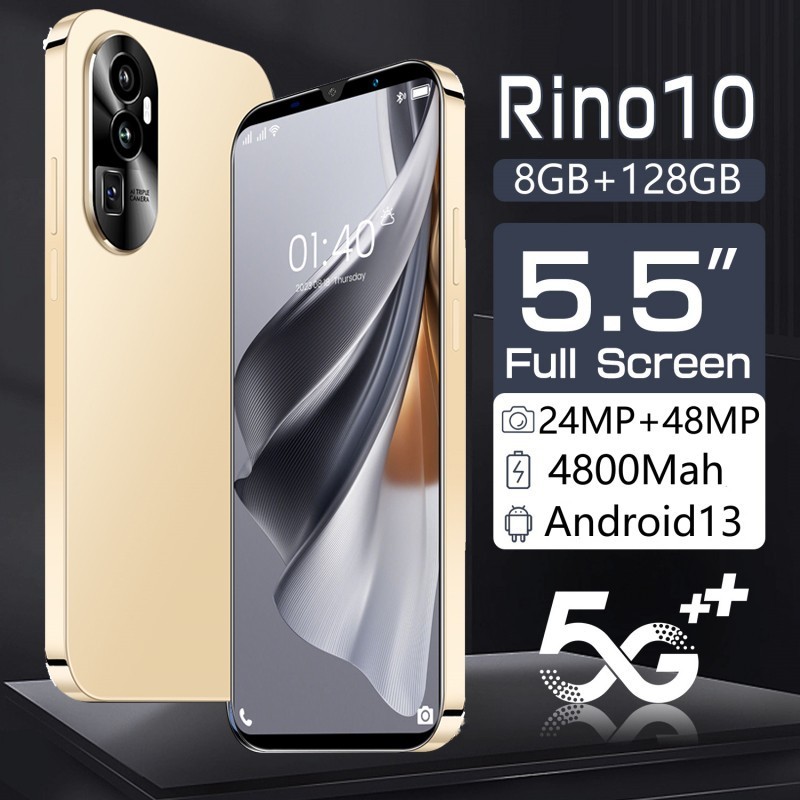 Rino10 Celular 8+128GB Smartphone 5.5Polegadas Celular Barato