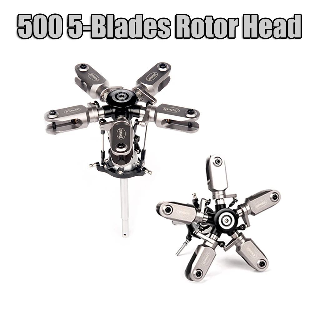 JDHMBD Helicóptero Classe 500 Três Quatro Cinco Lâminas Cabeça Do Rotor Principal Peças De Reposição Swashplate Eixo Lig