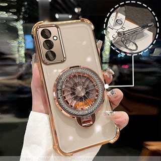 Capa Para Samsung A24 4G A34 5G A54 5G Quatro Cantos anti Queda Galvanizado Caso De Telefone Estético Giroscópio Suporte em Oferta na Shopee