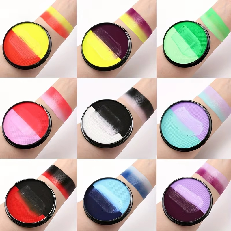 VERONNI 30g Caixa Única Multicolor Solúvel Em Água Pintura Corporal Festival Palco Ópera Festa Facial