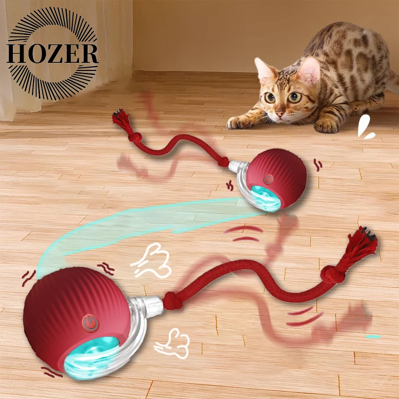 Gato BOLA Brinquedo Elétrico Automático Rotação USB Recarga Brinquedos Interativos Interessante Gatinho Cão Acessórios Para Animais De Estimação Gatos Moving