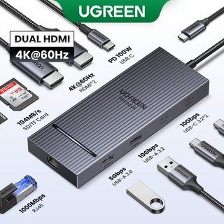 UGREEN USB C HUB 10Gbps 4K60Hz HDMI USB3.2 PD100W Divisor Para Laptop Macbook Pro Air iPad Phone Android Docking Station em Oferta na Shopee