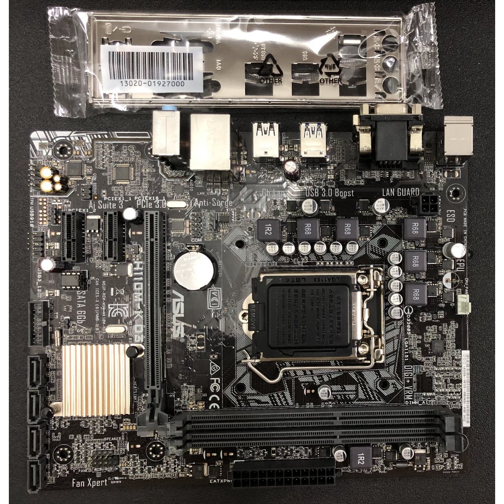Placa-Mãe ASUS H110M-K D3 Micro-ATX Intel LGA 1151 i3/i5/i7 Soquete DDR3 MATX De Canal Duplo
