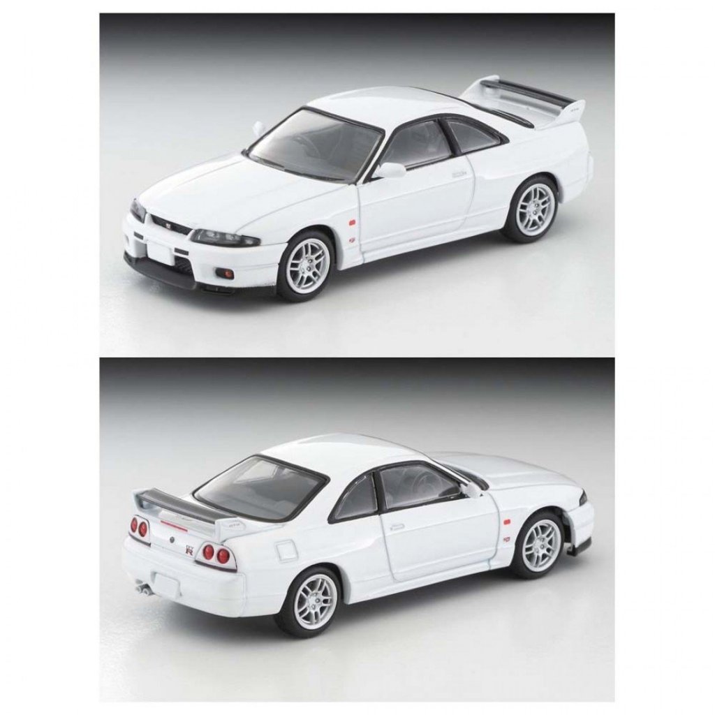 Tomica Limited Vintage Tomytec 4543736331162 LV-N308c 1/64 Nissan Skyline GT-R V-Spec N1 Branco 1995 Modelo De Carro Em Escala Fundida