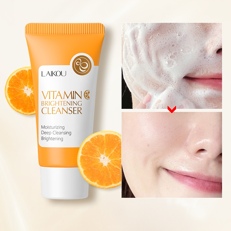 LAIKOU Vitamina C Branqueadora Limpeza Facial Profunda Cravos Espuma 50g - Beauty