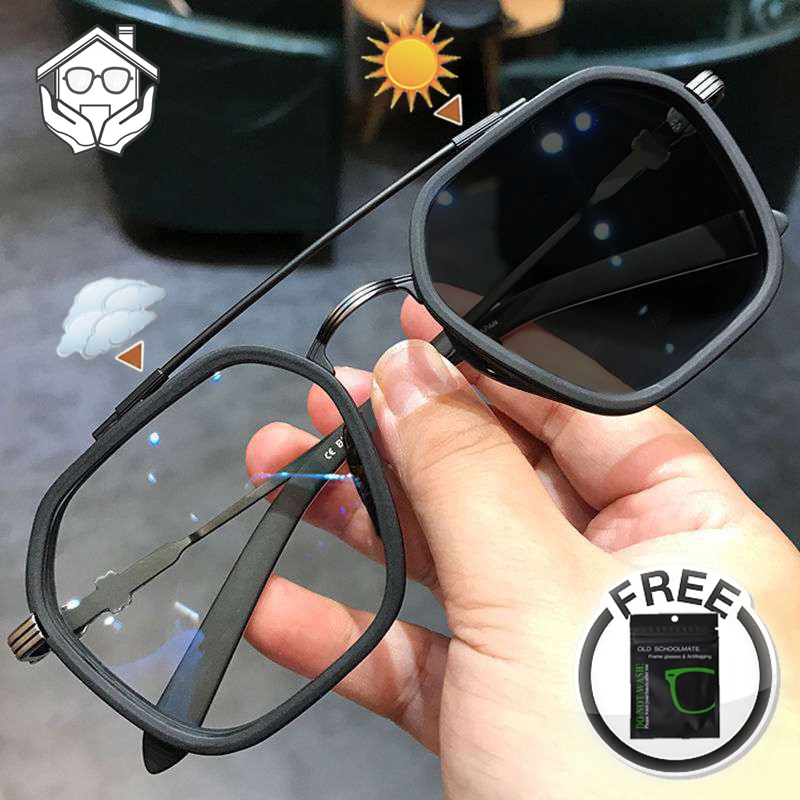 Óculos Fotocromáticos Anti Radiação Para Mulheres Homens De Computador Lentes Substituíveis Armações De