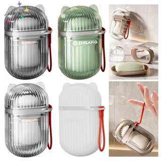 Nova Saboneteira De Viagem , Recipiente De Sabão Ao Ar Livre De Drenagem PET , Transparente Com Tampa Caixa De Armazenamento Selada Portátil 1PC em Oferta na Shopee