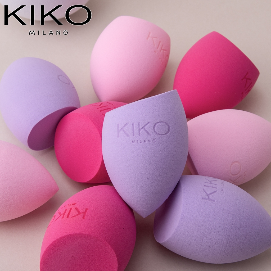 KIKO MILANO Esponja de maquiagem Supermacio e não pegajoso adequado para uso húmido e seco