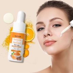 QUIYUM Cúrcuma Vitamina C Soro 17ml Reduz Manchas Linhas Finas Suaves Essência Hidratante Iluminadora