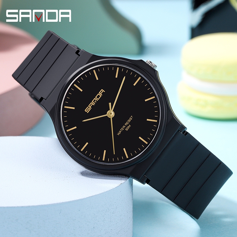 SANDA 6010-2/Em Estoque Relógio Masculino E Feminino Tendência Da Moda Esportes Ao Ar Livre Lazer Temperamento À Prova D