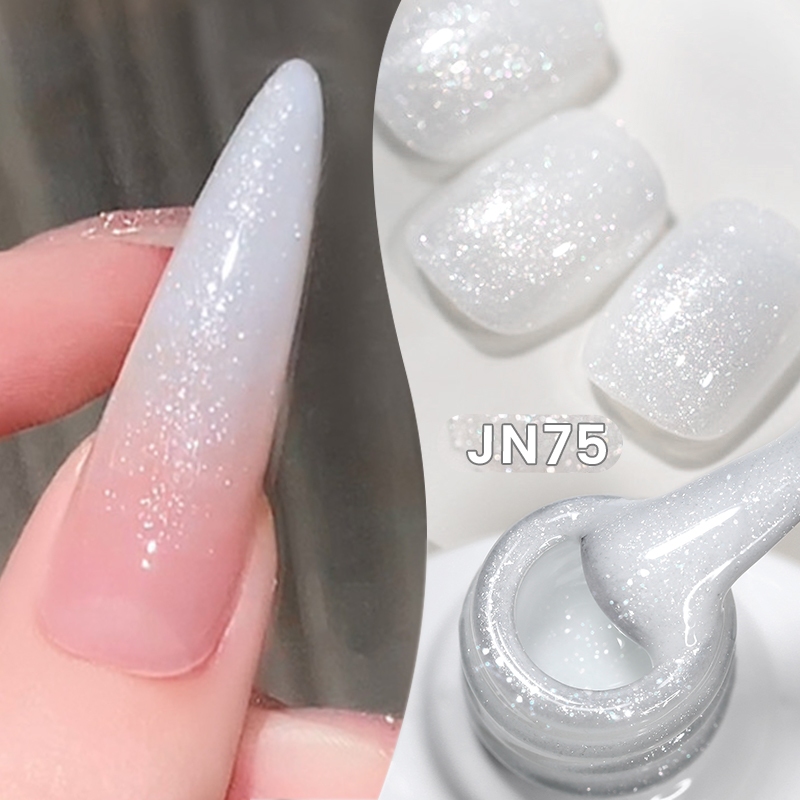BORN PRETTY 10ml Branco Leitoso Glitter Gel Esmalte Translúcido Soak Off Jelly Nail Vernis Semi Permanente em Oferta na Shopee