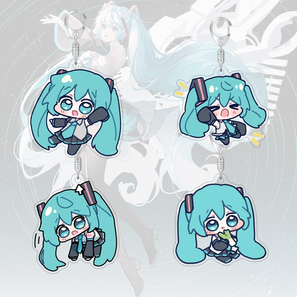 Chaveiro Acrílico De 55 Mm Miku Carton Anime Sacos Circundantes Pingente em Oferta na Shopee