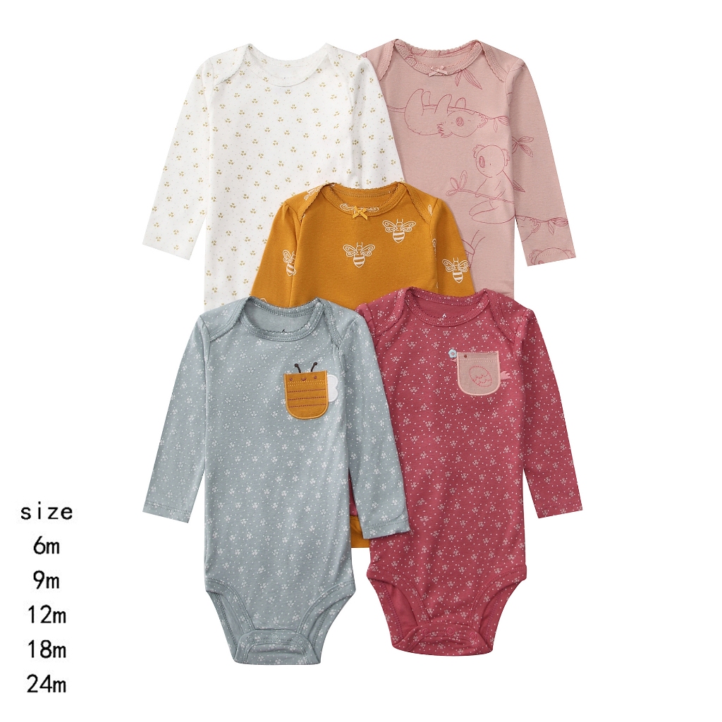 【Promoção】 Body Menina Manga Longa Promoção Relâmpago Leve e Versátil para Bebê