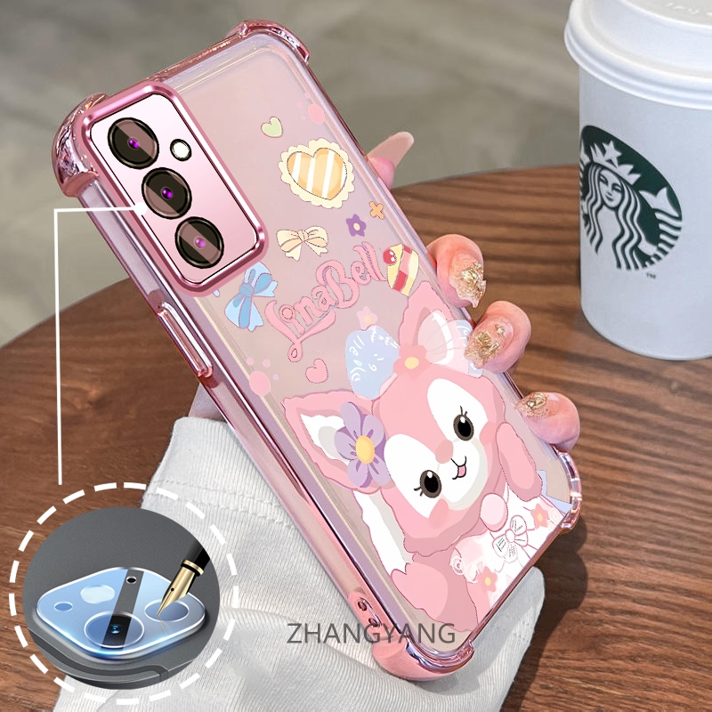 Capa Para Samsung A15 5G A25 5G Galvanizada Quatro Cantos anti Queda Caso De Telefone Estético Dos Desenhos Animados Per