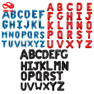 16 Polegada Az Alfabeto Balão Folha Decoração Feliz Aniversário Festa Letras Números Palavra Nome Cor Preto/Vermelho/Azu em Oferta na Shopee