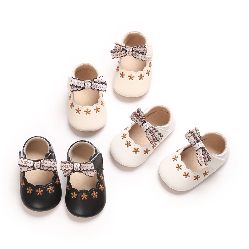 Sapatos Infantis De Sola Macia – De Caminhada Antiderrapantes Com Cadarço Para Meninas Pad...