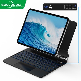 GOOJODOQ 4gen Magic Keyboard Case para iPad Pro 11 12.9 iPad Air 5 Air 4 10.9 Backlight LCD Display Teclado Smart Cover em Oferta na Shopee