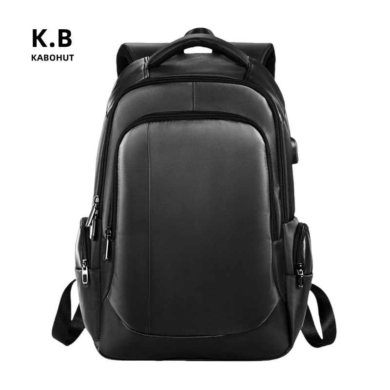 Mochila KABOHUT masculina de 15.6 polegadas Bolsa para computador Bolsa escolar para estudantes universitários Pano de N