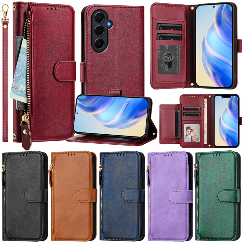 Capa Com Zíper Para Samsung Galaxy A56 A36 A55 5G A54 5G A53 A73 A72 5G M35 M15 F15 M55 C55 M54 M34 M14 M53 M33 M52 5G A em Oferta na Shopee