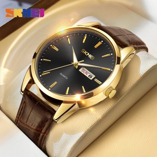 Relógio Empresarial De Quartzo À Prova D'água Com Pulseira De Couro Masculino SKMEI em Oferta na Shopee