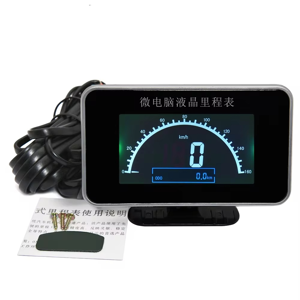 Novo Caminhão De Carro 2 Em 1 Funções Velocímetro Digital Medidor De Velocidade + Odômetro Painel De Instrumentos LCD + Alarme 9-32V