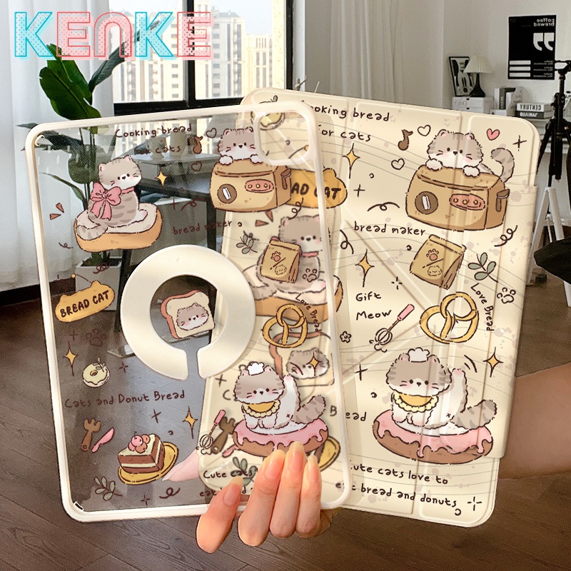 KENKE cartoon cute anime 2 em 1 magnético removível 2026 air pro 11 pro 13/12.9 7/8/9/10 air 4/5/6/7/8 a16