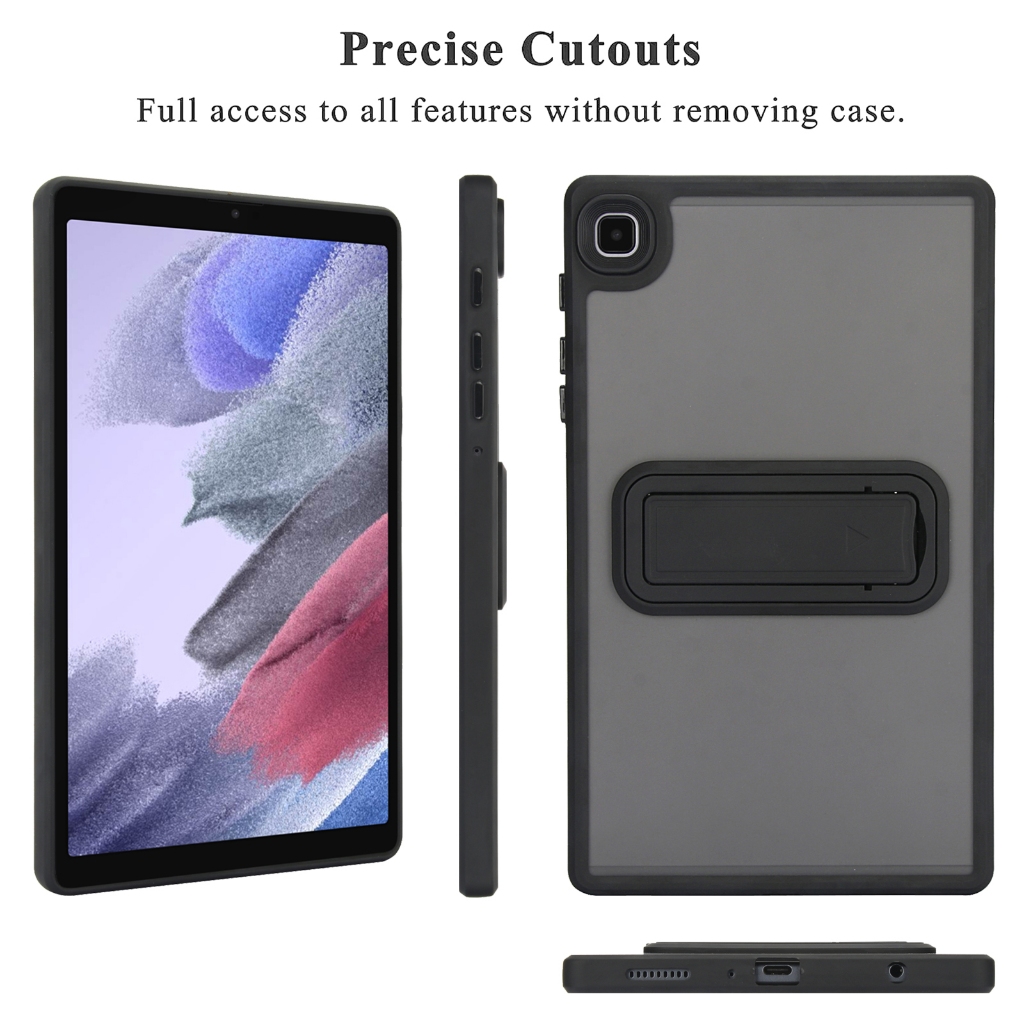 Para Samsung Galaxy Tab A9 A9 + A8 S6 Lite A7 8.7'0.4 10.5 11.0 Moda Com Suporte Fosco Caso Resistente A Quedas - detalhe