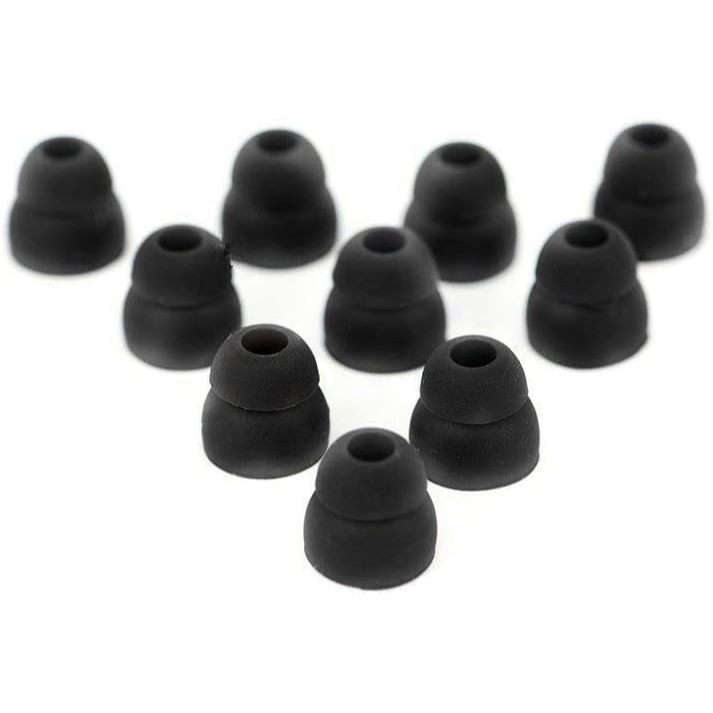 5 Pares De Pontas De Fone De Ouvido De Substituição De Flange Dupla Cabem Em Fones Powerbeats , LG , Symphonizado , iFrogz , Mpow , Skullcandy , Panasonic