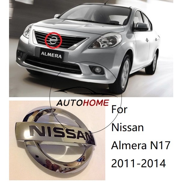 Emblema Do Logotipo Da Grade Para-Choque Dianteiro De Qualidade Nissan Almera N17 2011 2012 2013 2014