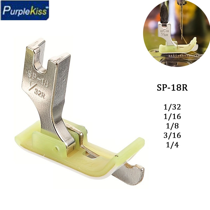 Calcador Pesponto Plástico lado Direito SP-18R Com Guia Para Reta Maquina Costura Industrial em Oferta na Shopee