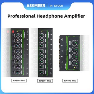 HA400/HA800/HA800S PRO 4/8 CH Amplificador De Fones De Ouvido Estéreo 6.3 Mm Controle De Volume Luz RGB Ue em Oferta na Shopee