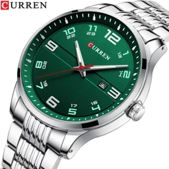 CURREN Original Genuíno High-end Temperamento casual Moda design Clássico Quartzo À Prova Dwaterproof Água 8411 X