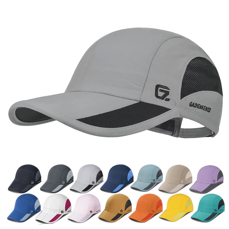 【 GADIEMKENSD 】 Summer Mulheres Corrida Esportiva De Secagem Rápida Chapéu De Sol À Prova D'água Homens Moda Ao Ar Livre Boné De Baseball De Golfe Ajustável Para Visores Snapback