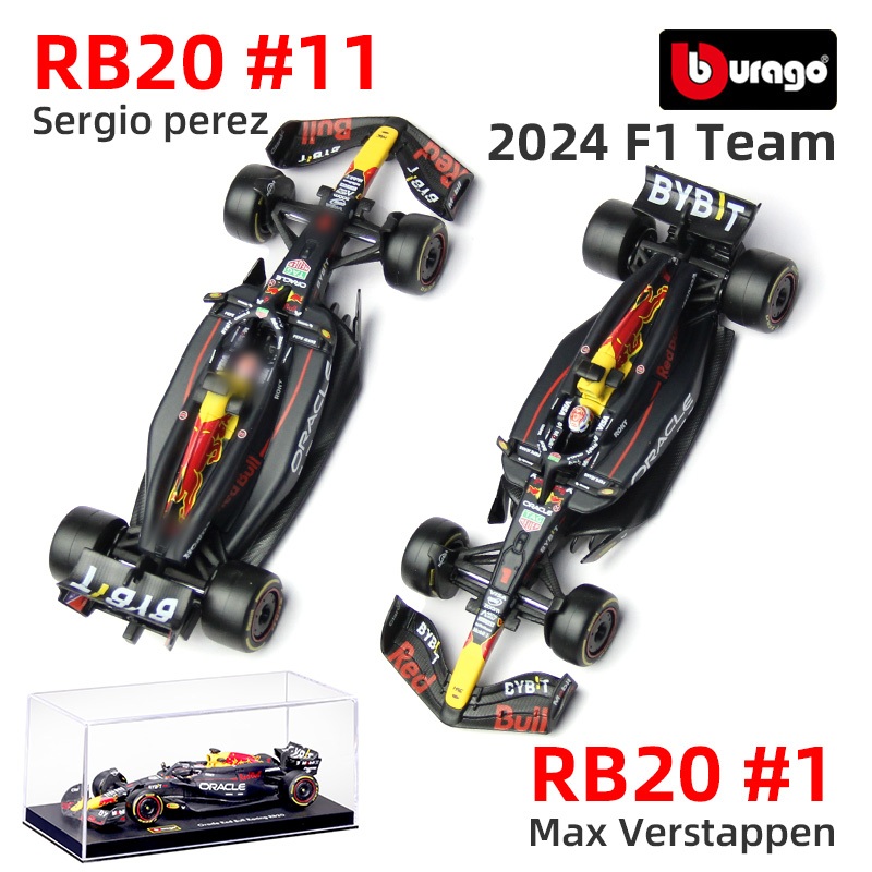 Bburago 1/43 2024 F1 Fórmula Liga Metálica Estática De Corrida Modelo De Carro Red Bull RB20 RB19 Las Vegas Ferrari SF24