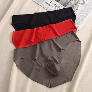 Roupa interior masculina cuecas de seda gelo roupa interior de verão 3D molde convexo respirável de secagem rápida sem c em Oferta na Shopee