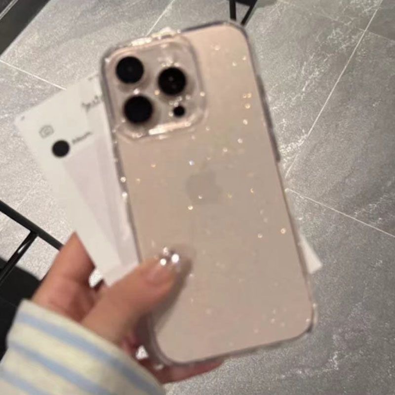 Capa Capinha Case De Luxo Transparente Com Gliter Brilho Purpurina slim Para IPhone 16 15 14 Pro Max11 12PRO MAX 13 XS