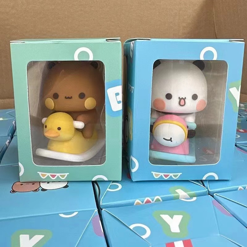 Mmluck Bubu Dudu Panda Figura , Anime Boneca , Urso Decorativo Dos Desenhos Animados Colecionável