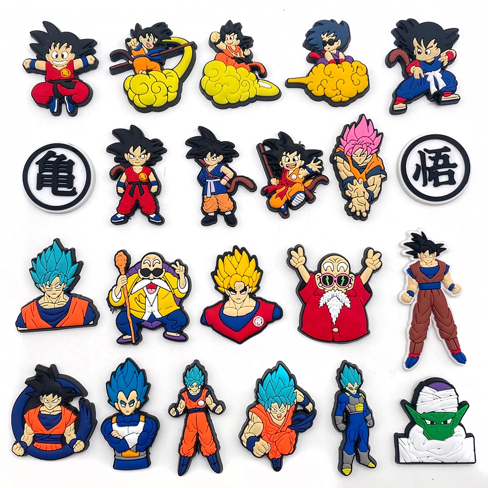 22 Estilos Anime Japonês Dragão Tênis Encantos Sandálias Pingente Botão Original Sapato Tamanco Pinos Presentes Para Ami em Oferta na Shopee