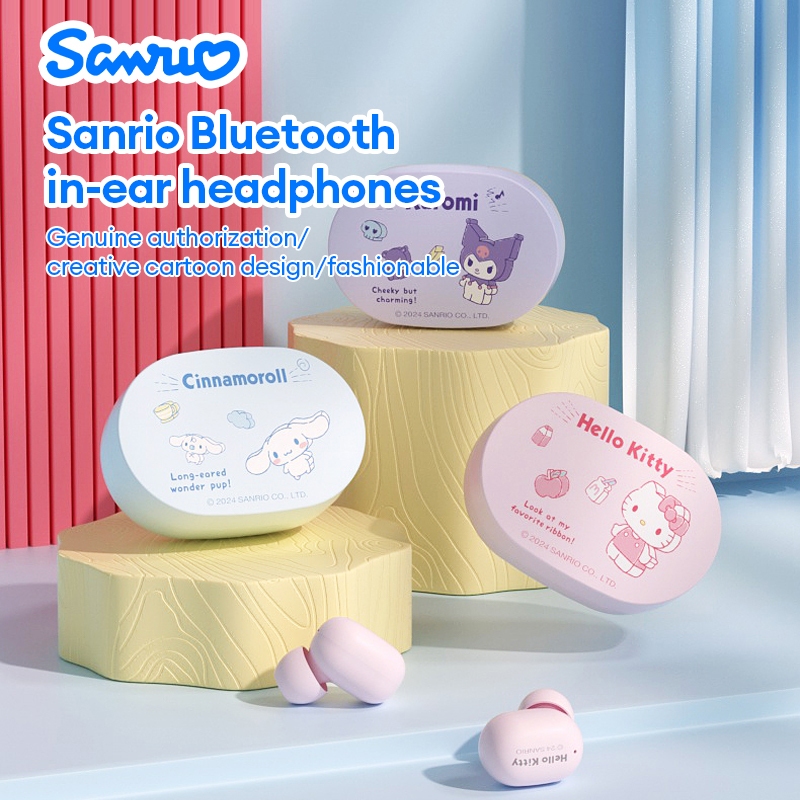 Sanrio HX-15 Fones De Ouvido Bluetooth Sem Fio Alta Fidelidade Qualidade Som Portátil Leve em Oferta na Shopee