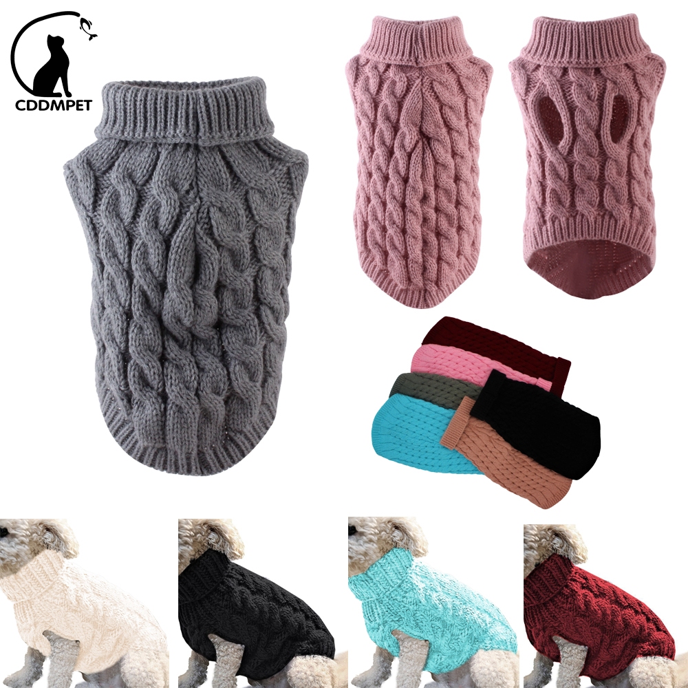 Roupa De Cachorro Suéter Para Cães De Inverno Casaco Gato Pequenos Pinscher Camisola
