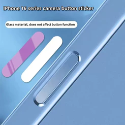 Para iPhone 16 Metal Camera Control Button Adesivo Película Protetora Compatível Com Pro Max 16 Plus Filme Autoadesivo À