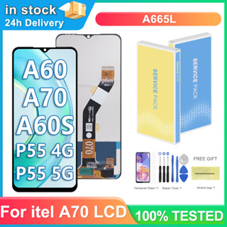 Para itel A70/P55 4G 5G/A60/A60S Display LCD Digitador Da Tela De Toque Com Montagem Do Quadro em Oferta na Shopee