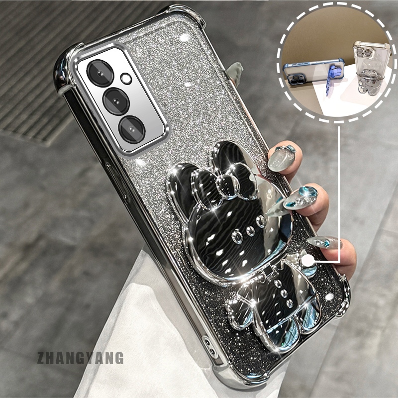 Capa Para Samsung A24 4G A34 5G A54 5G Pó Brilhante Galvanoplastia De Quatro Cantos De Telefone anti-Queda Estética Dese — imagem 2 de 2