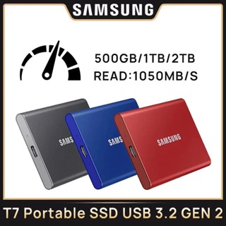 Samsung T5 Portátil SSD 500GB 1TB 2TB 4TB Unidade Externa Disco De Estado Sólido USB 3.2 Gen 2 Para Laptop Desktop PS4 5 em Oferta na Shopee