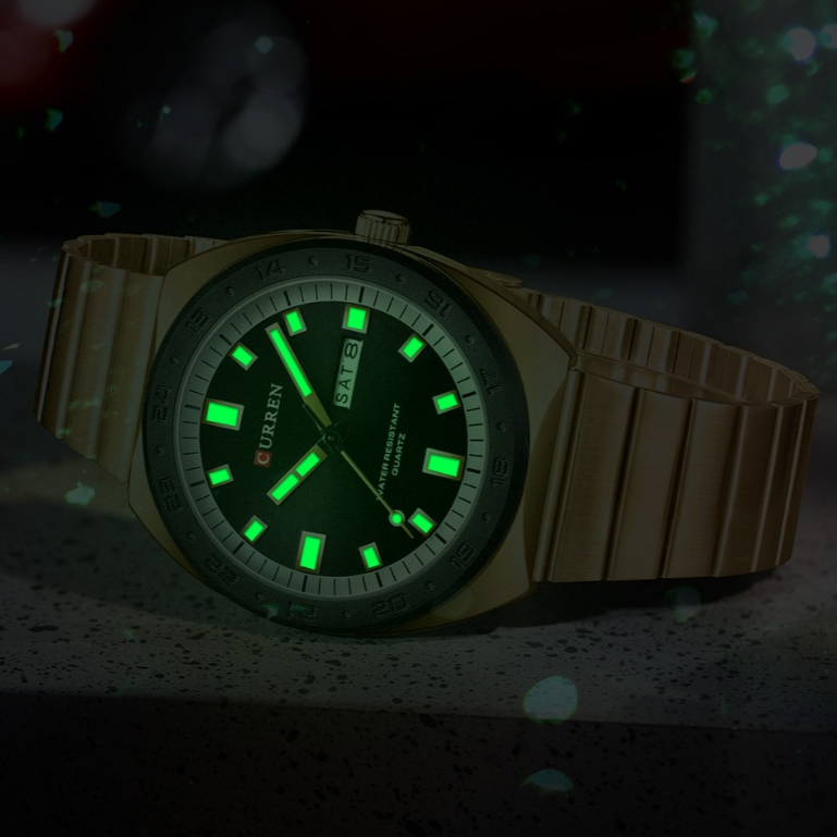 Novos Relógios Masculinos CURREN Marca Original De Aço Inoxidável Vintage Simples Luminoso Analógico Quartzo 8473 XS