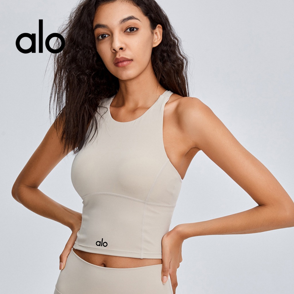 A.lo yoga Wear colete esportivo roupa interior de Fitness yoga secagem rápida com almofada...