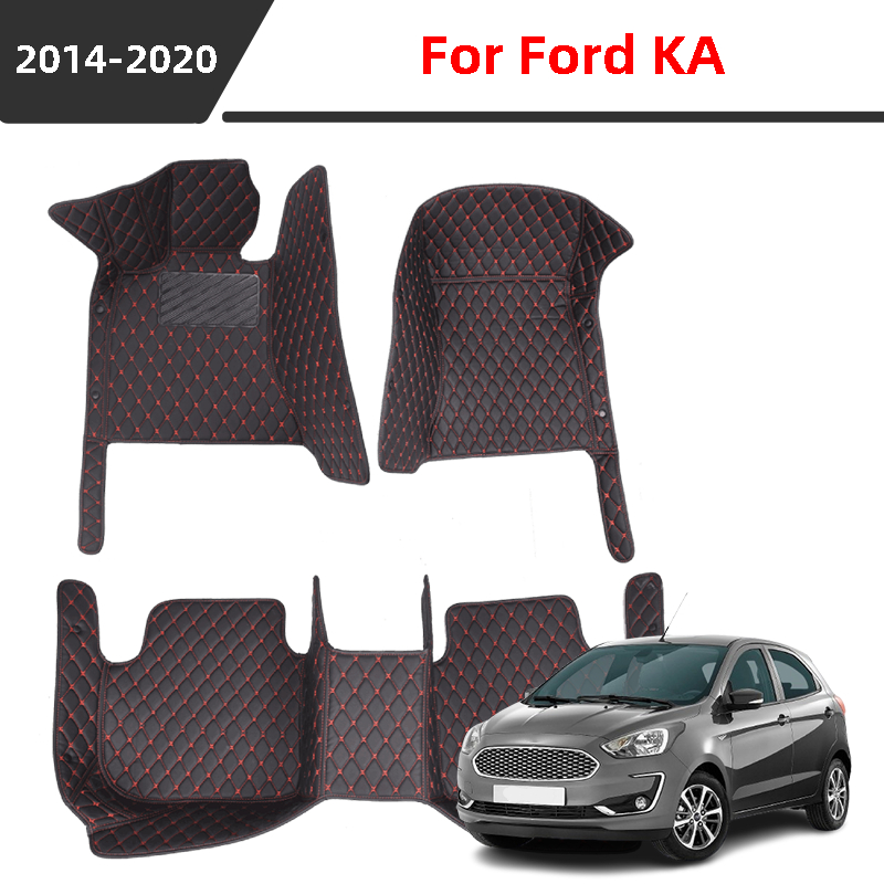 Tapete De Carro 3D Para Ford KA 2014-2020 , material De Couro Impermeável E Resistente Proteger Os Interiores Do .