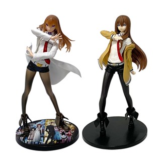 18-21.5cm Anime Steins Portão Figura Roupas Brancas Makise Kurisu Christina O Zumbi PVC Figuras De Ação Modelo Decoração em Oferta na Shopee