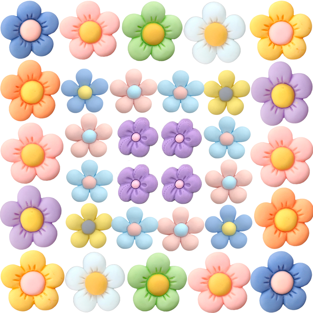 12 Estilos Delicados Pequenas Flores Tênis Encantos Sandálias Pingente Botão Original Sapato Tamanco Pinos Presentes Par